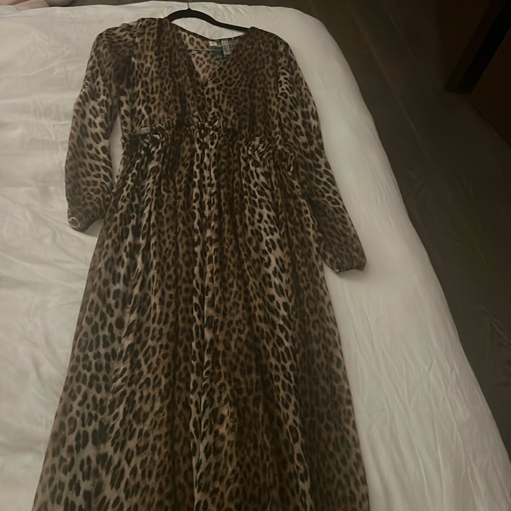 Long animalier dress